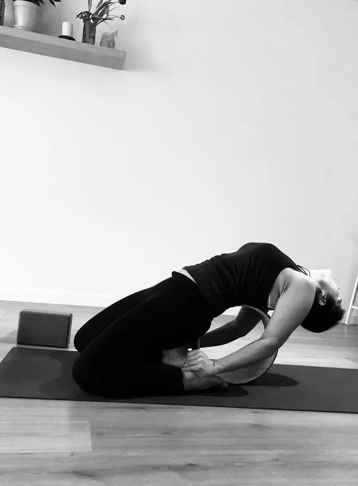 Luisa Convers en meditacion en Bruselas